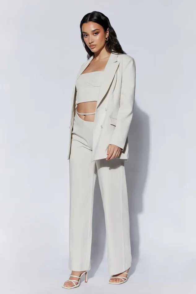 Women Meshki Tops Bahar Seam Line Crop Top 8211 Wheat Women Meshki Tops Bahar Seam Line Crop Top 8211 Wheat