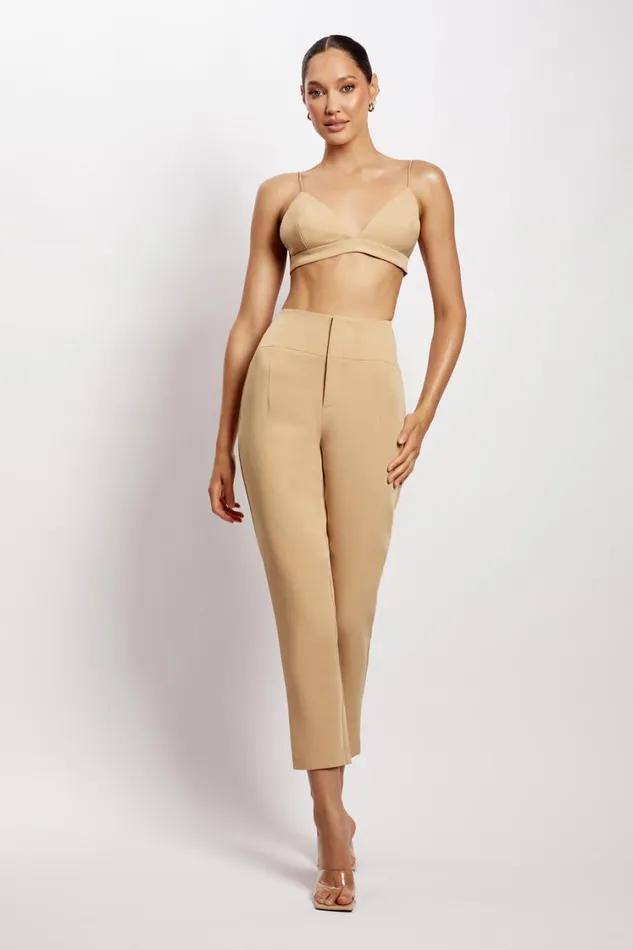 Women Meshki Tops Cynthia Triangle Bralette 8211 Camel Women Meshki Tops Cynthia Triangle Bralette 8211 Camel