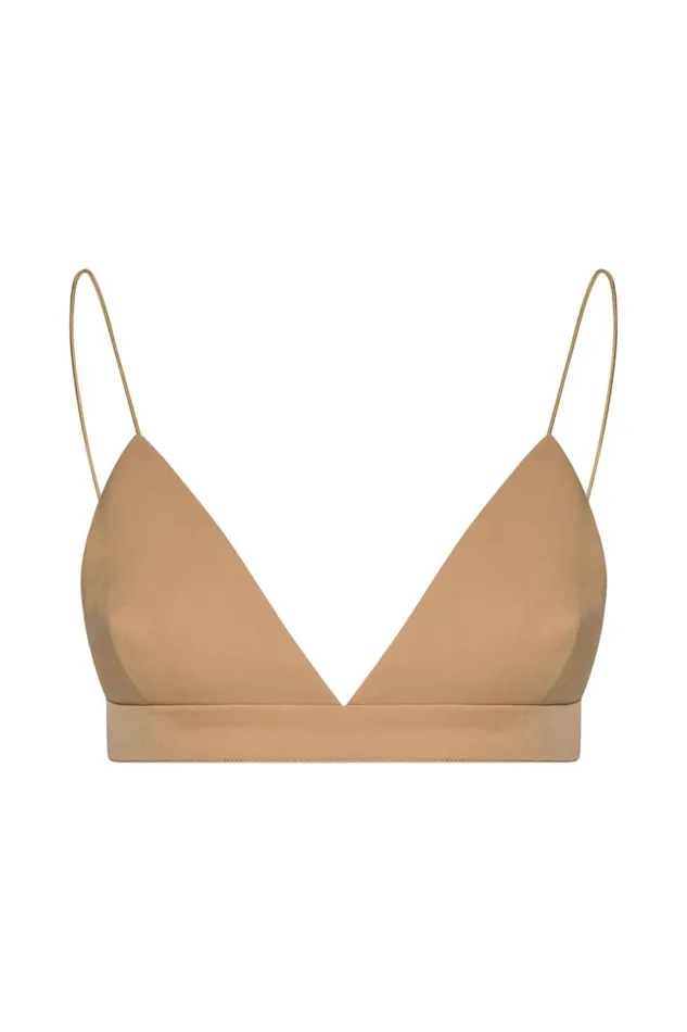 Women Meshki Tops Cynthia Triangle Bralette 8211 Camel Women Meshki Tops Cynthia Triangle Bralette 8211 Camel