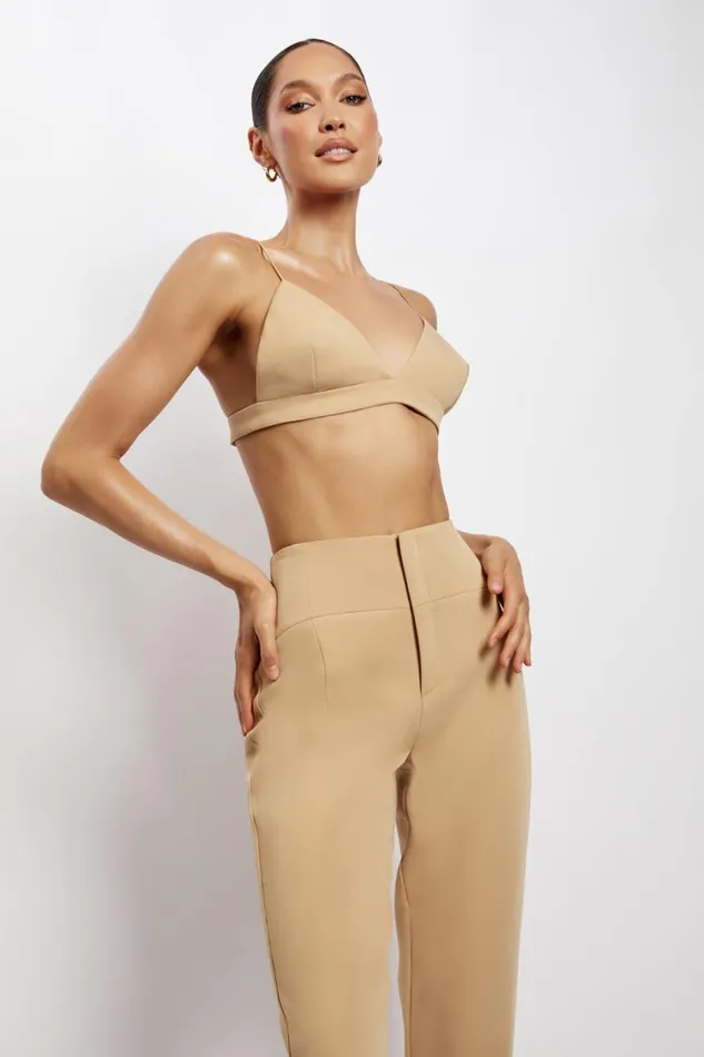 Women Meshki Tops Cynthia Triangle Bralette 8211 Camel Women Meshki Tops Cynthia Triangle Bralette 8211 Camel