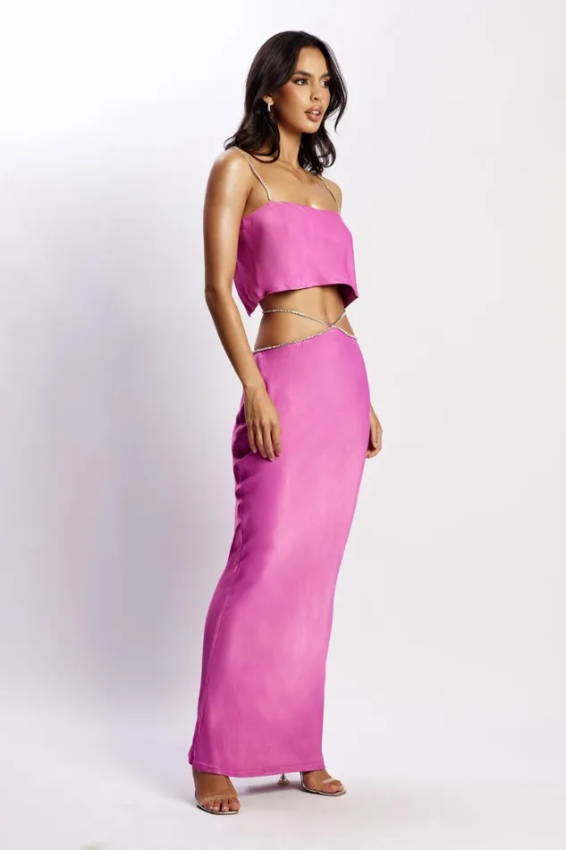 Women Meshki Tops Dayana Straight Cut Crop Top 8211 Purple Women Meshki Tops Dayana Straight Cut Crop Top 8211 Purple