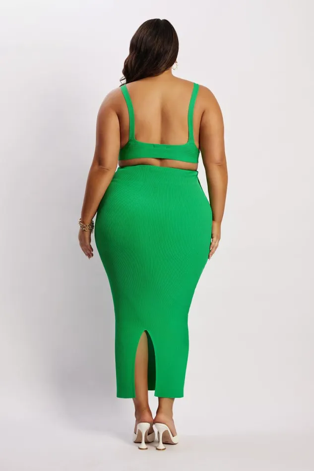 Women Meshki Tops Kaesha Twist Front Knit Top 8211 Green Women Meshki Tops Kaesha Twist Front Knit Top 8211 Green