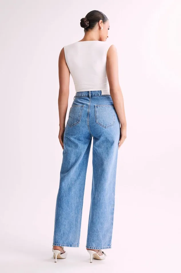 Women Meshki Tops Linley Recycled Nylon Cropped Top 8211 White