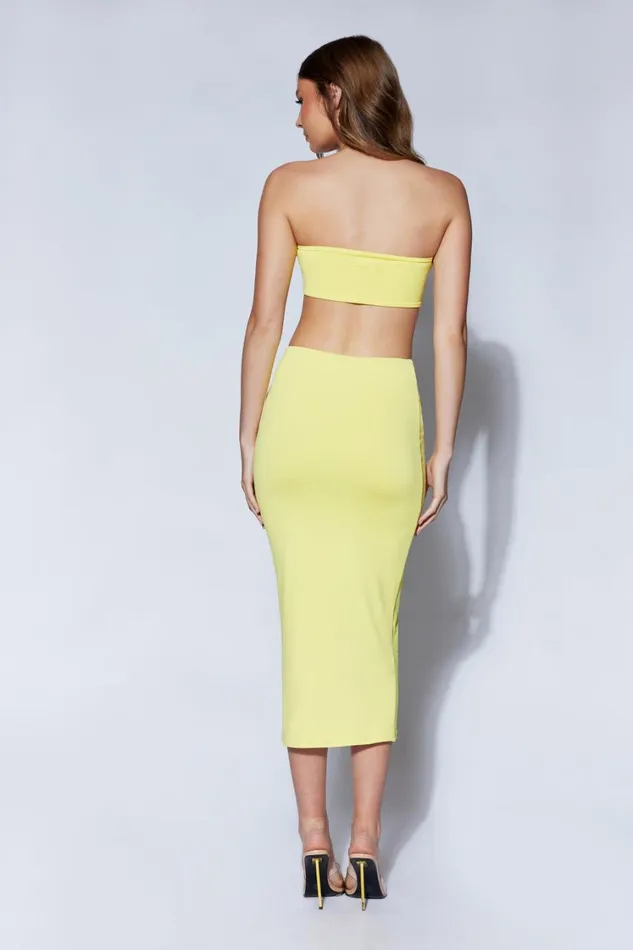 Women Meshki Tops Mackenzie Bandeau 8211 Yellow Women Meshki Tops Mackenzie Bandeau 8211 Yellow