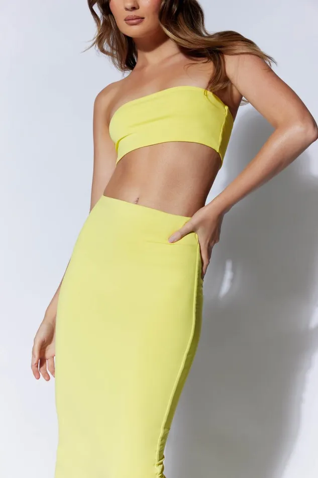 Women Meshki Tops Mackenzie Bandeau 8211 Yellow Women Meshki Tops Mackenzie Bandeau 8211 Yellow