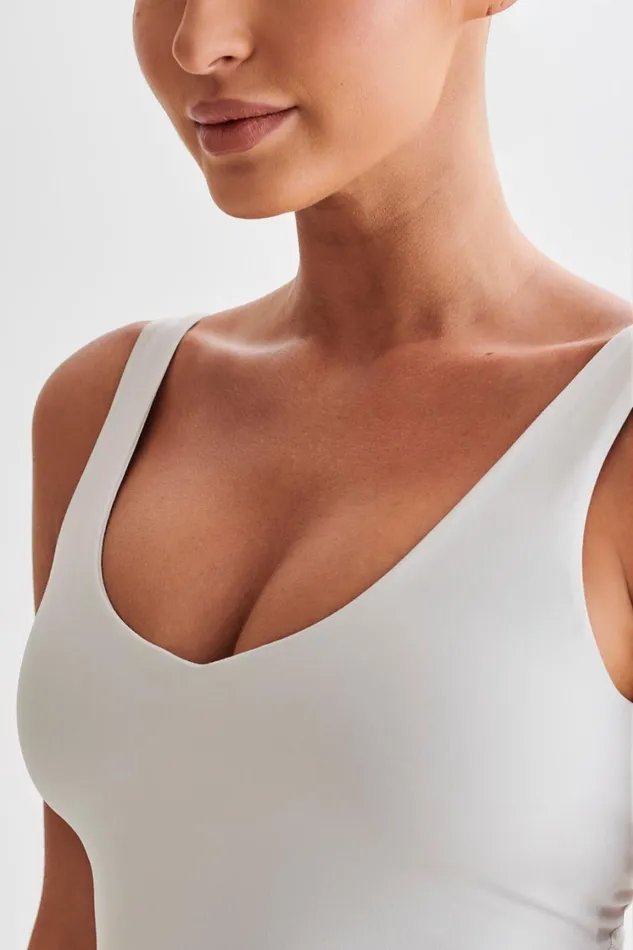 Women Meshki Tops Nadine Yoga Top 8211 Ice Grey