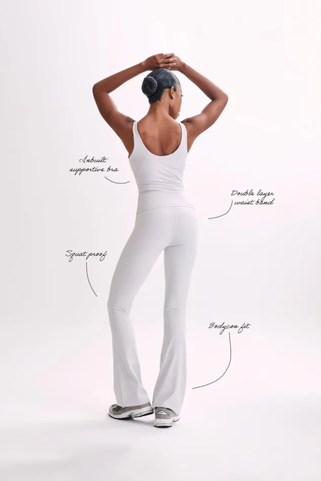 Women Meshki Tops Nadine Yoga Top 8211 Ice Grey