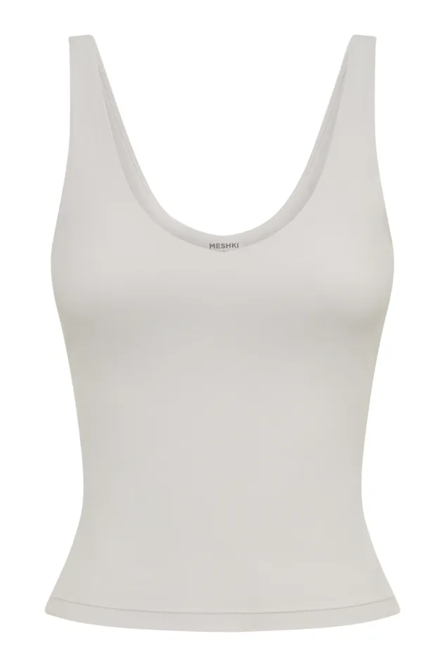 Women Meshki Tops Nadine Yoga Top 8211 Ice Grey