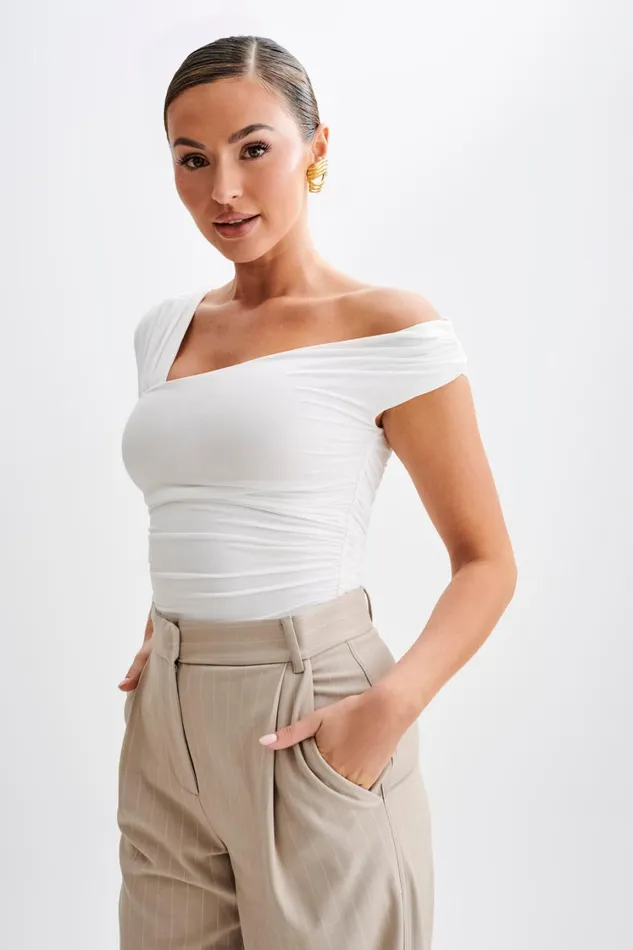 Women Meshki Tops Nicki Cut Out Sleeveless Top 8211 White