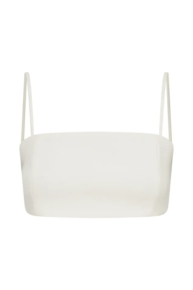 Women Meshki Tops Perry Suiting Crop Top 8211 Ivory