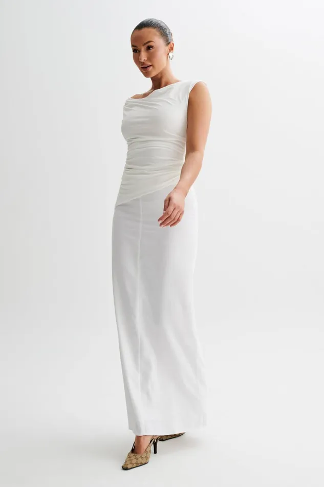 Women Meshki Tops Prianyka Slinky Sleeveless Top 8211 White
