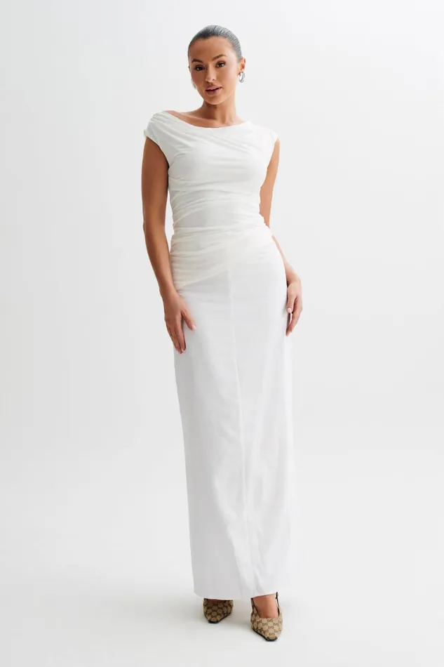 Women Meshki Tops Prianyka Slinky Sleeveless Top 8211 White
