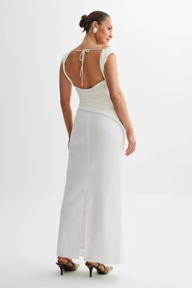 Women Meshki Tops Prianyka Slinky Sleeveless Top 8211 White