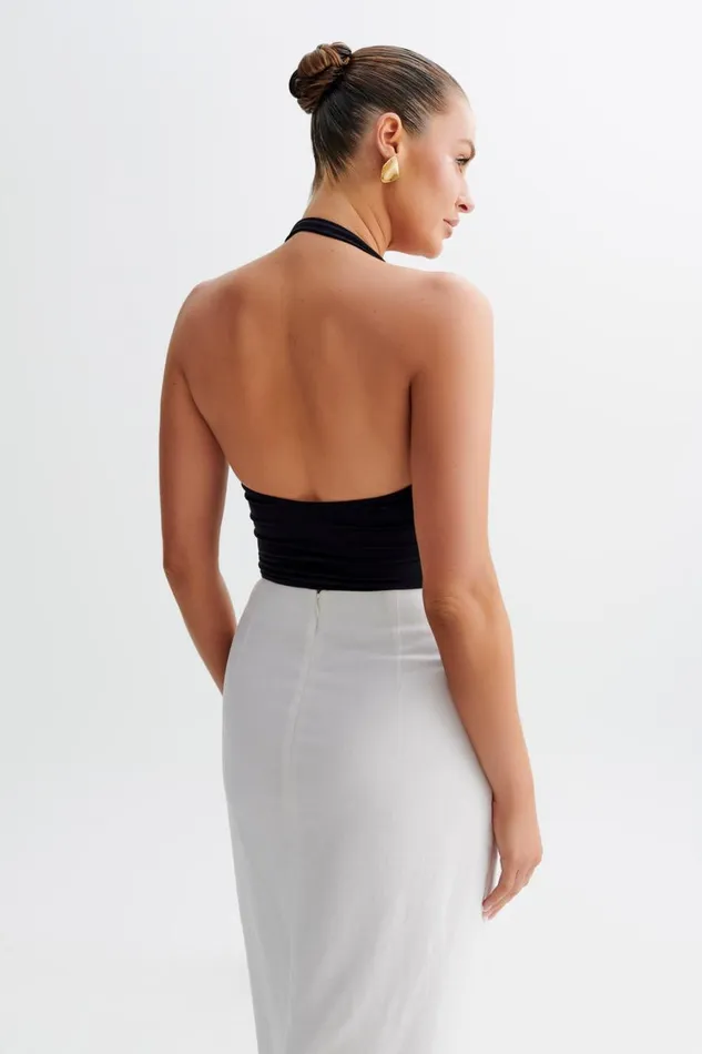 Women Meshki Tops Renee Halter Top 8211 Black