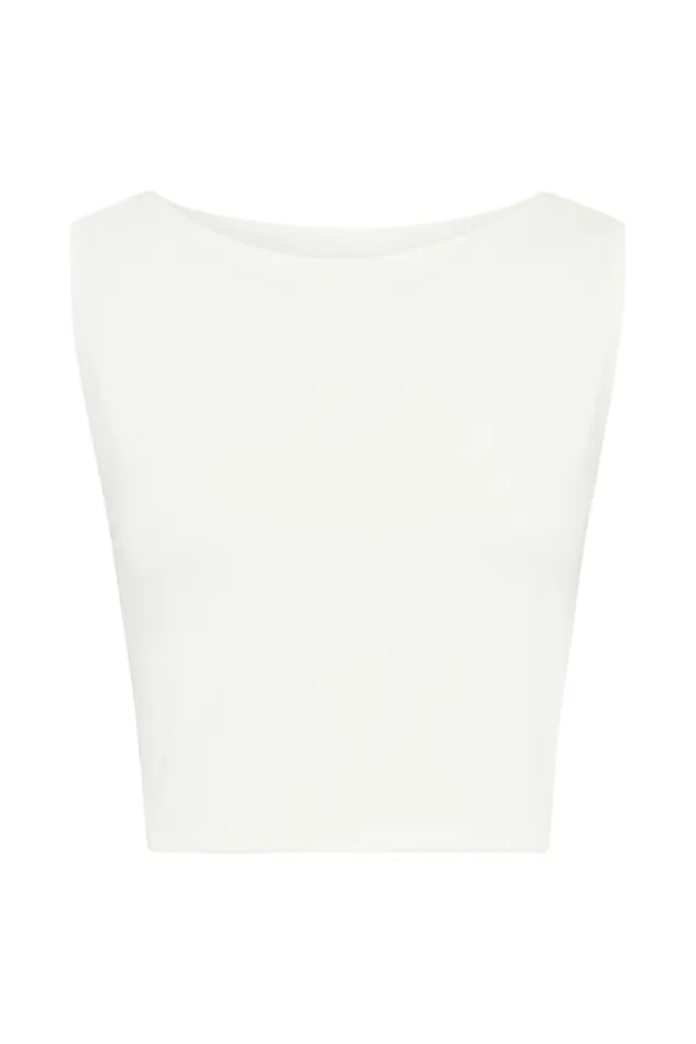 Women Meshki Tops Suri Slinky Cowl Back Top 8211 White
