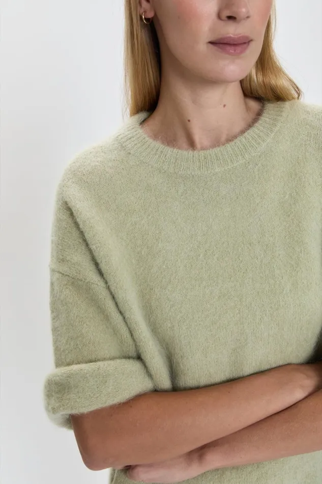 Women Micah Sweater Tee 8211 Pistachio Pistola Denim Sweaters and Knits