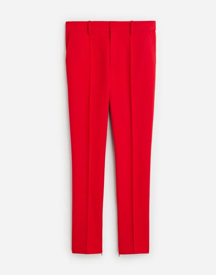 Women MidRise Slim Ankle Pant Bright Cherry Madewell Pants