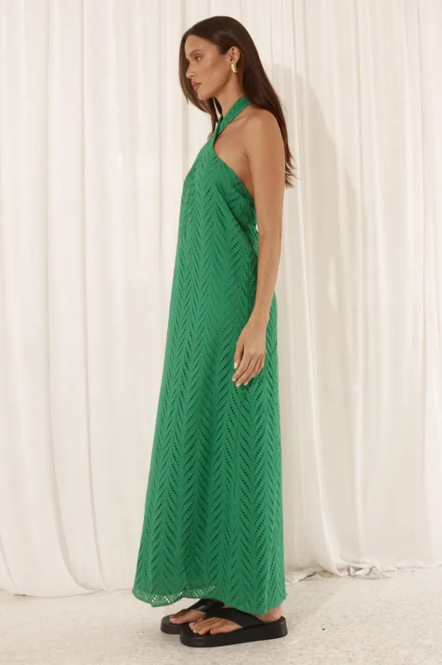 Women Midi Dresses Runaway The Label CALLIE MIDI DRESS Green