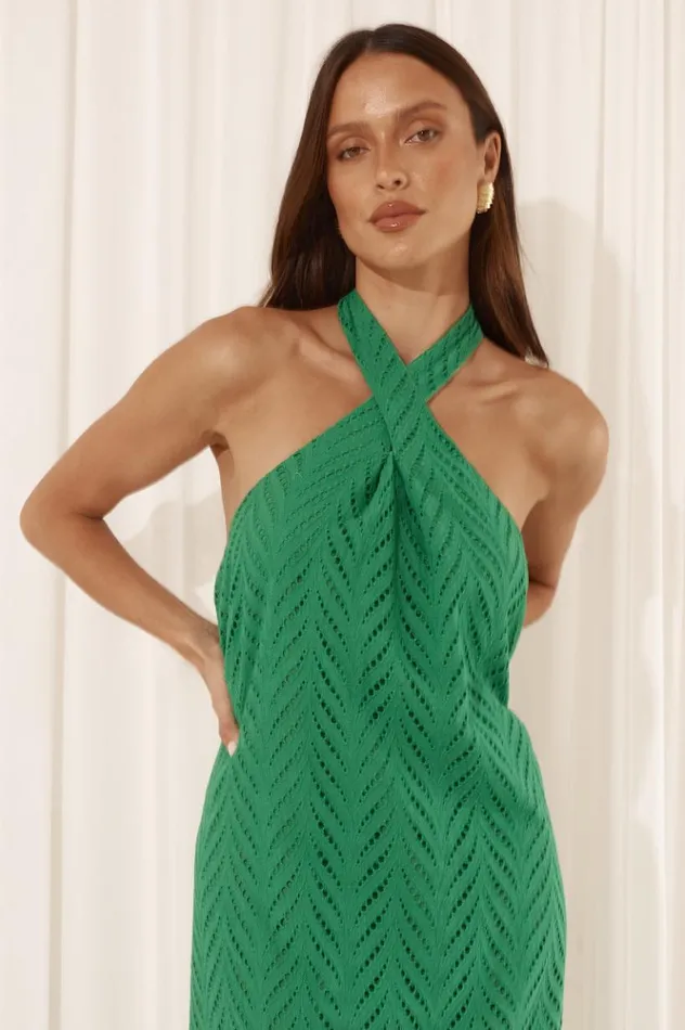 Women Midi Dresses Runaway The Label CALLIE MIDI DRESS Green