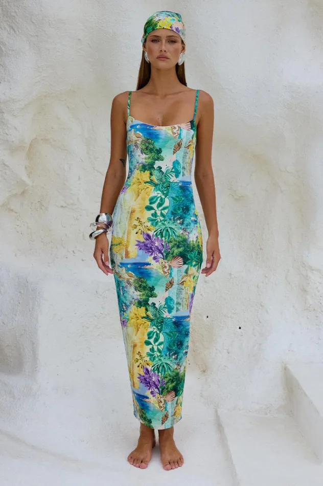 Women Midi Dresses Runaway The Label DEIA MIDI DRESS Esme Print