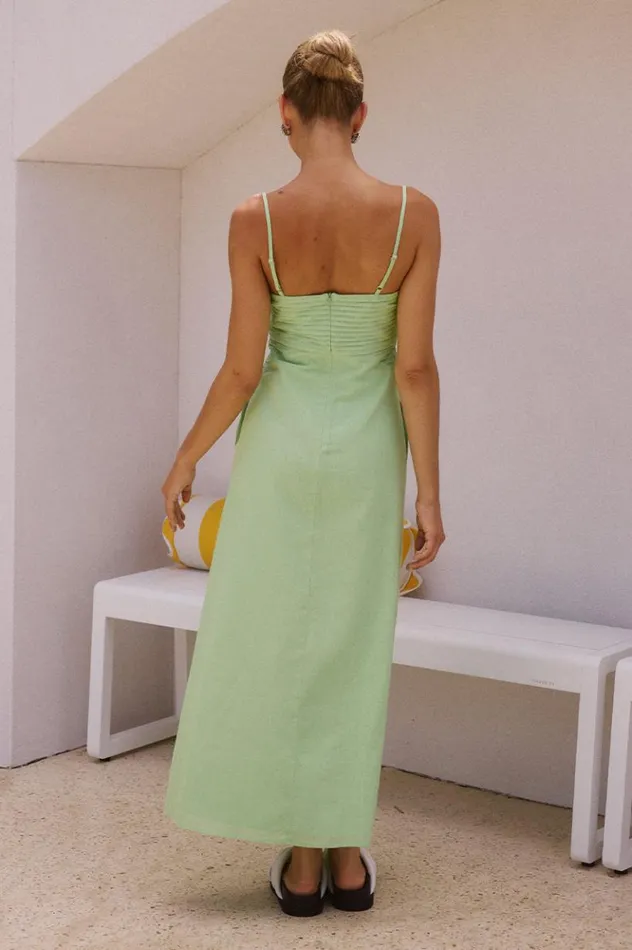 Women Midi Dresses Runaway The Label EUGENIE MIDI DRESS Green