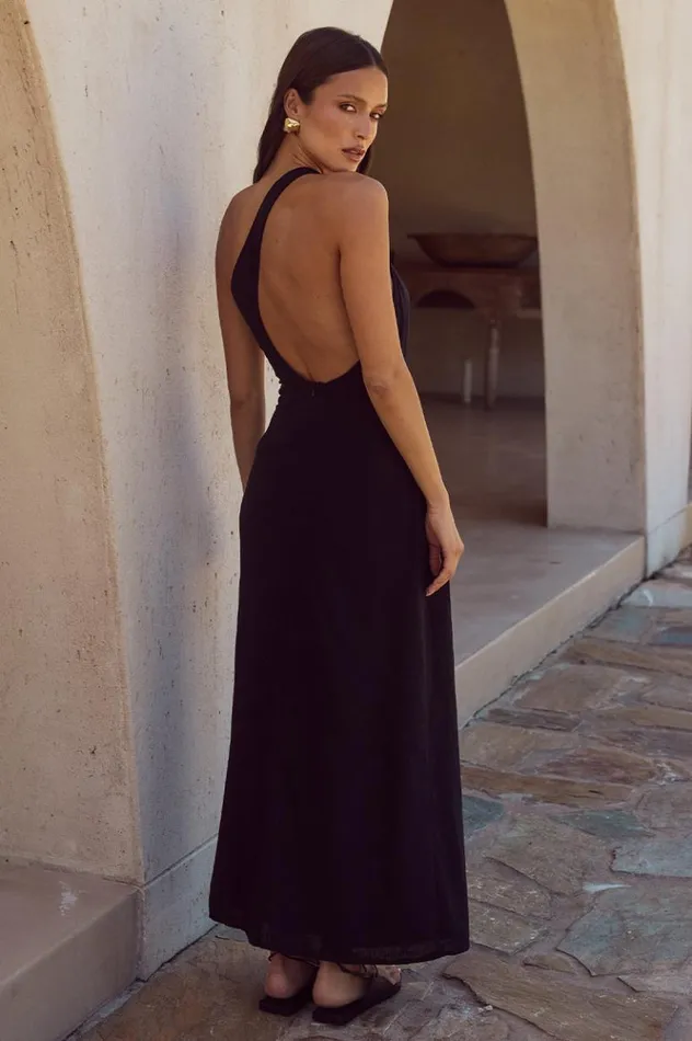 Women Midi Dresses Runaway The Label HARRI MIDI DRESS Black
