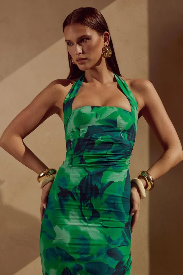 Women Midi Dresses Runaway The Label KALIANA MIDI DRESS Calista Green