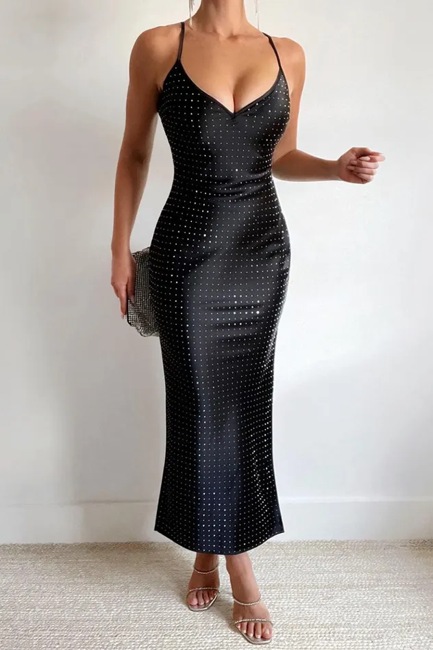 Women Midi Dresses Runaway The Label KALINA MIDI DRESS Black