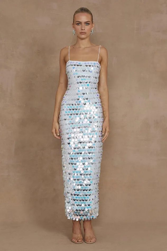Women Midi Dresses Runaway The Label LACANZA MIDI DRESS White