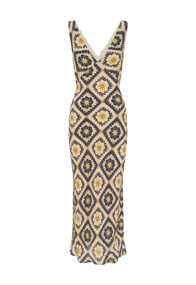 Women Midi Dresses Runaway The Label ROWENA MIDI DRESS Rowena Print