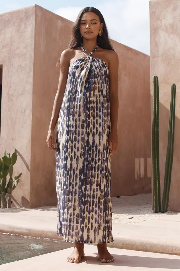 Women Midi Dresses Runaway The Label TANAH MIDI DRESS Tanah Print