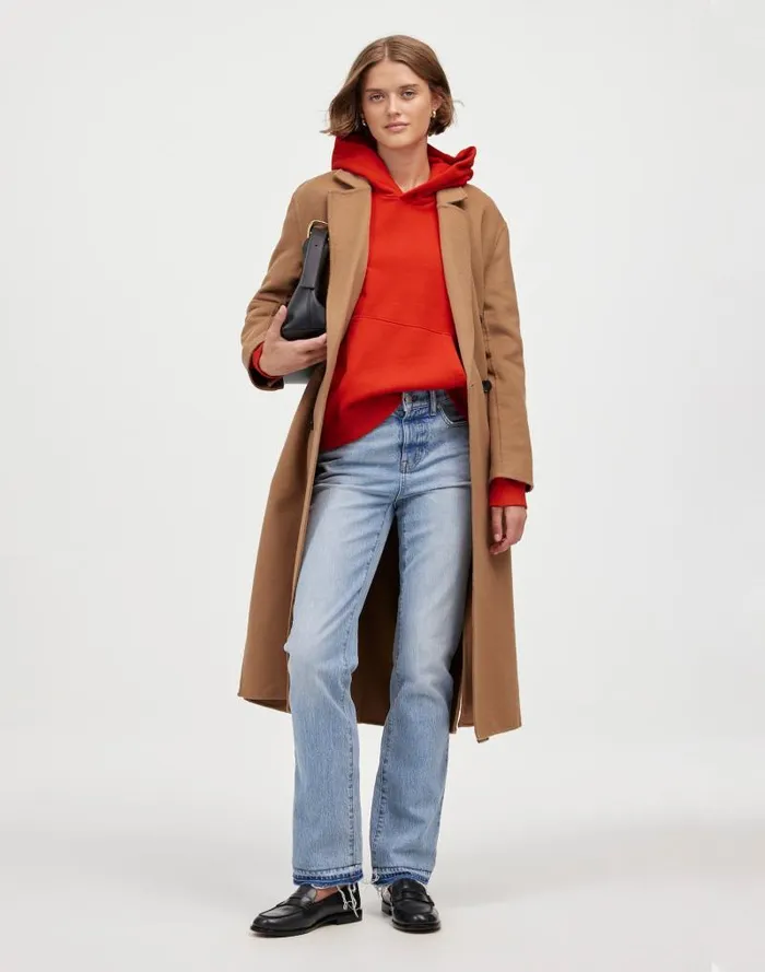 Women Midweight Hoodie Sweatshirt Bright Cherry Madewell Loungewear