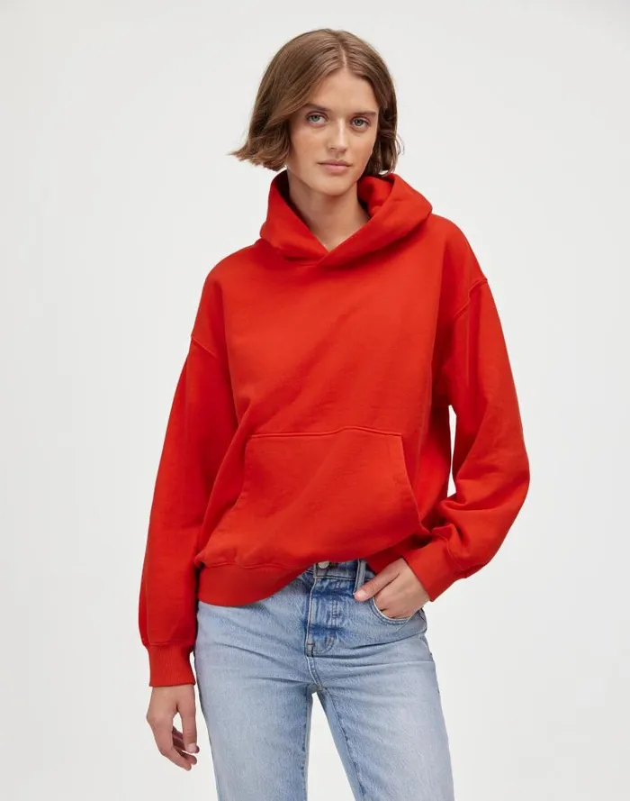 Women Midweight Hoodie Sweatshirt Bright Cherry Madewell Loungewear