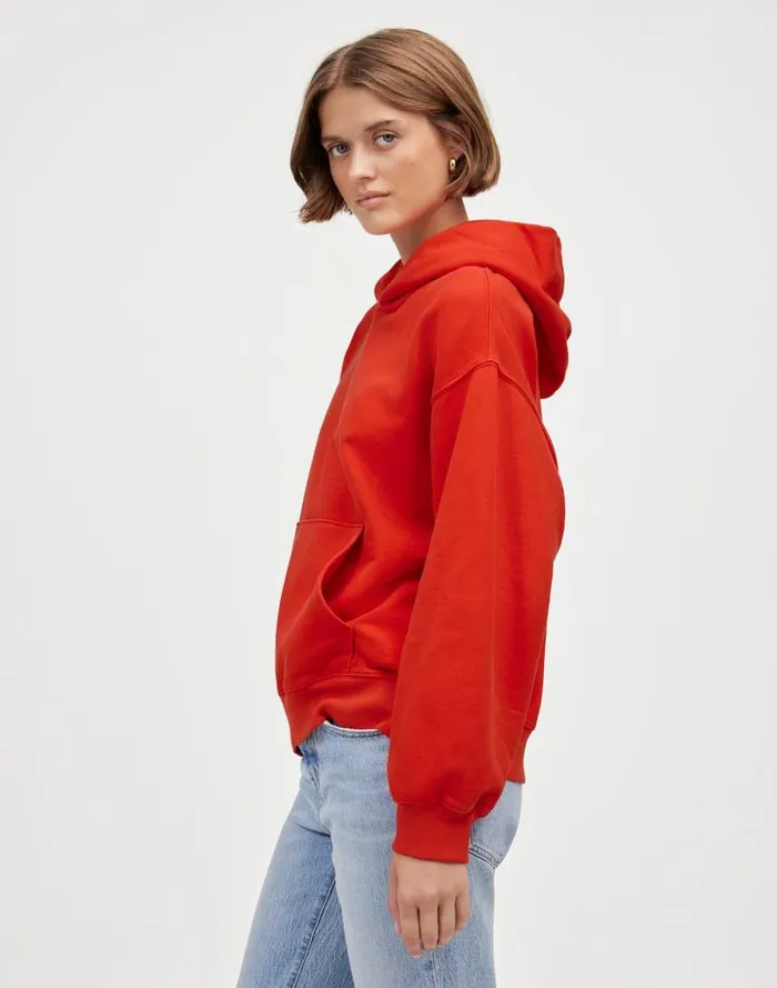 Women Midweight Hoodie Sweatshirt Bright Cherry Madewell Loungewear