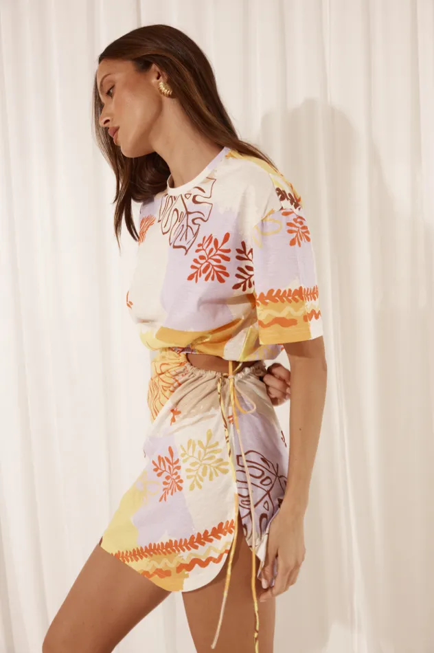 Women Mini Dresses Runaway The Label BRIZZIE MINI DRESS Palama Print