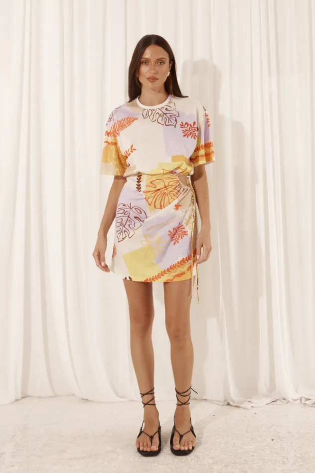 Women Mini Dresses Runaway The Label BRIZZIE MINI DRESS Palama Print