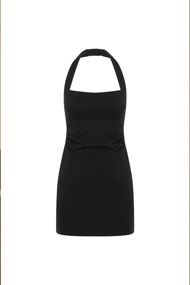 Women Mini Dresses Runaway The Label FRANCA MINI DRESS Black
