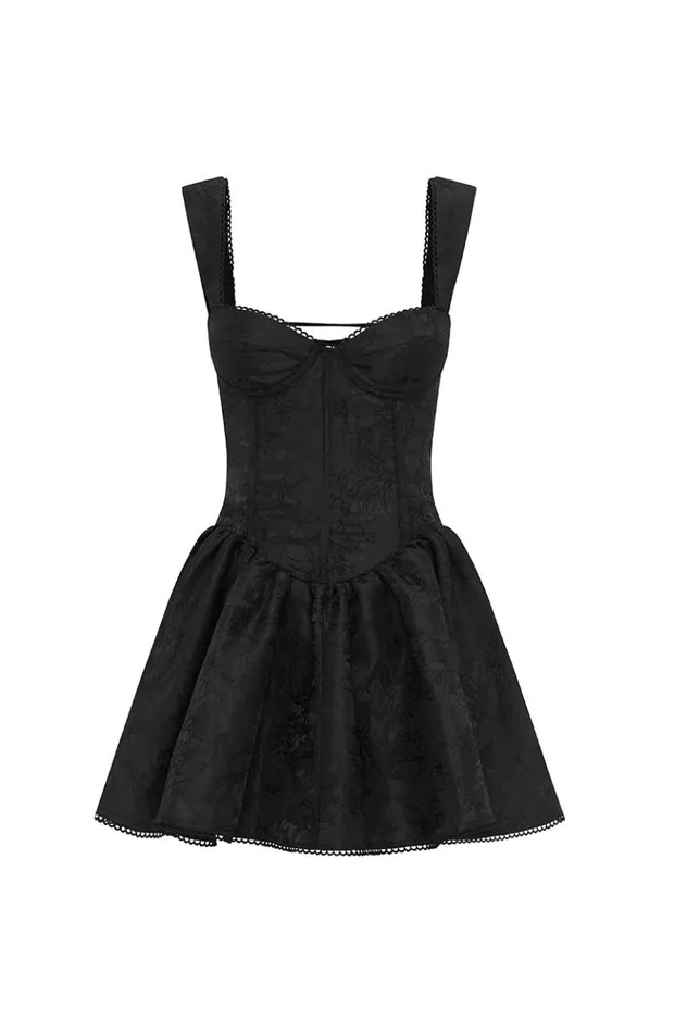 Women Mini Dresses Runaway The Label JOELLE MINI DRESS Black