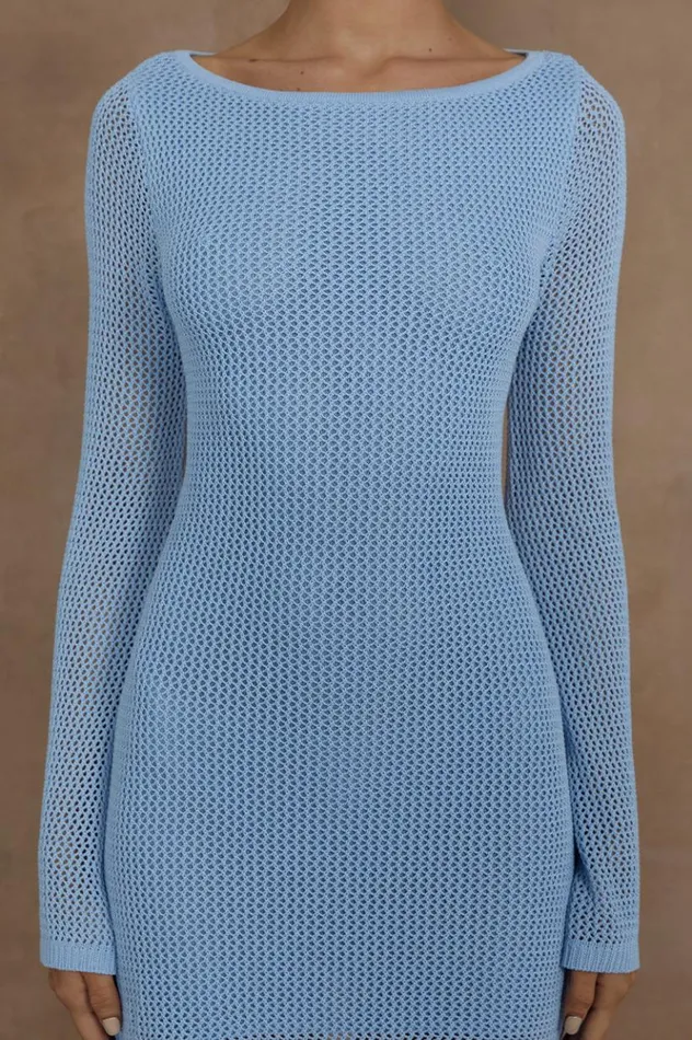 Women Mini Dresses Runaway The Label MARIS MINI DRESS Ice Blue