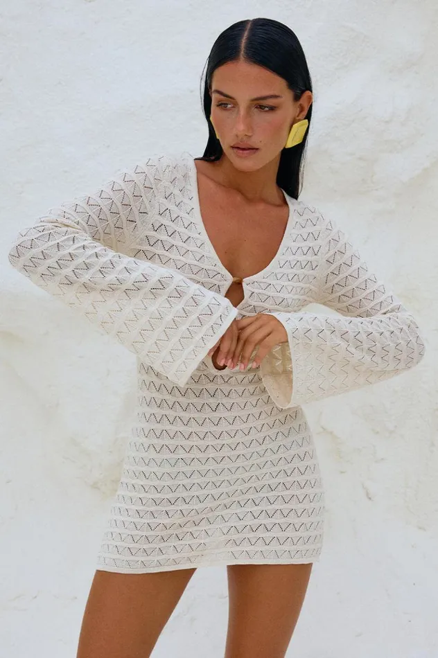 Women Mini Dresses Runaway The Label NYA MINI DRESS Ivory