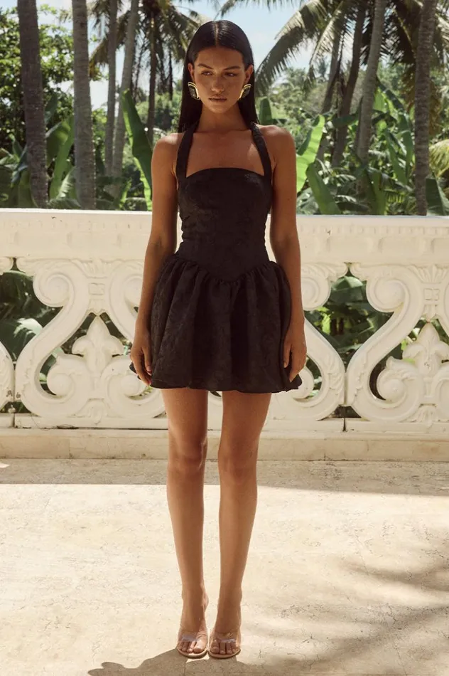 Women Mini Dresses Runaway The Label SABINE MINI DRESS Black