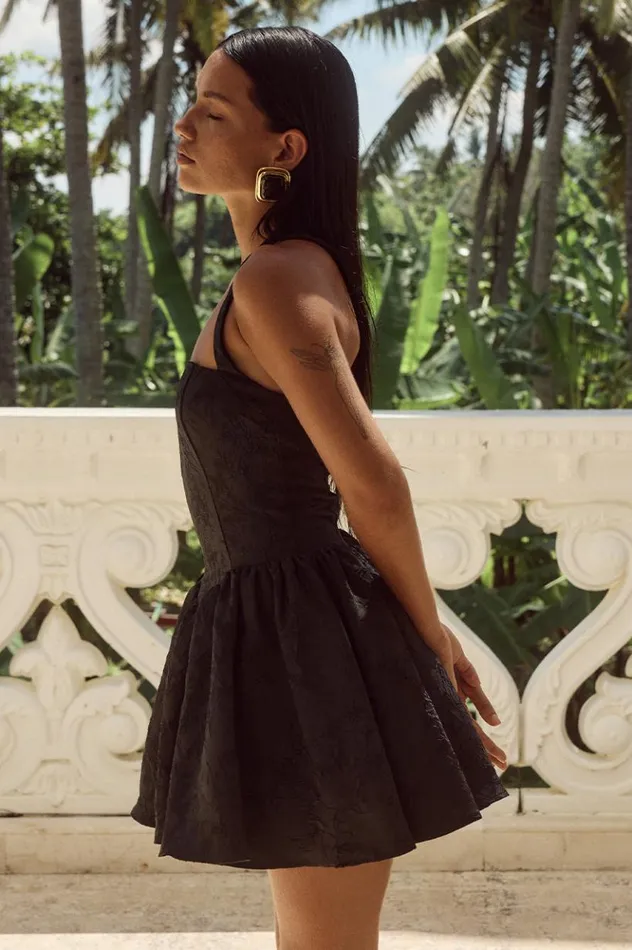 Women Mini Dresses Runaway The Label SABINE MINI DRESS Black