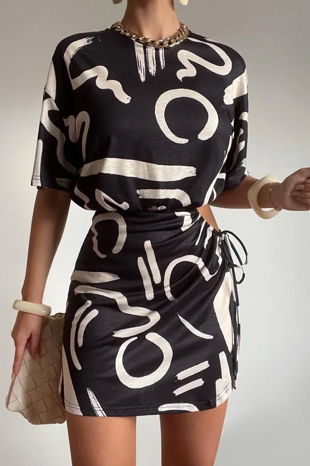 Women Mini Dresses Runaway The Label SIMONA MINI DRESS York Black