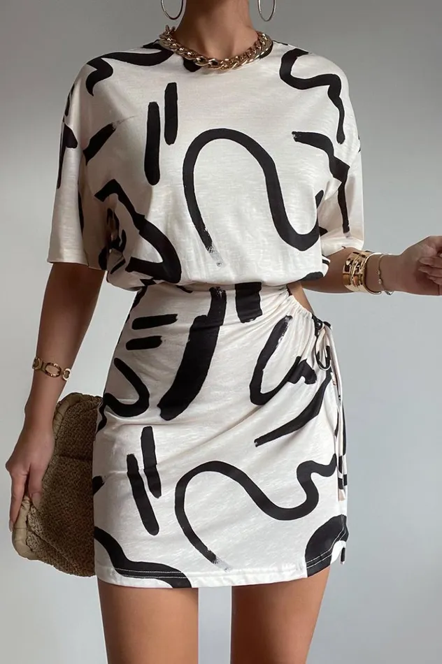 Women Mini Dresses Runaway The Label SIMONA MINI DRESS York Sand