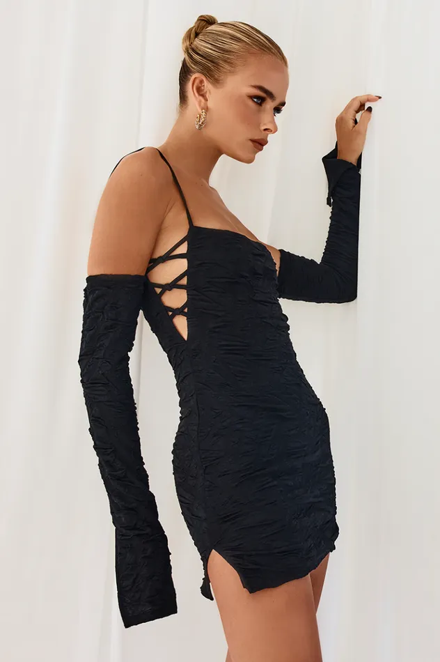 Women Mini Dresses Runaway The Label TANZA MINI DRESS Black Women Mini Dresses Runaway The Label TANZA MINI DRESS Black