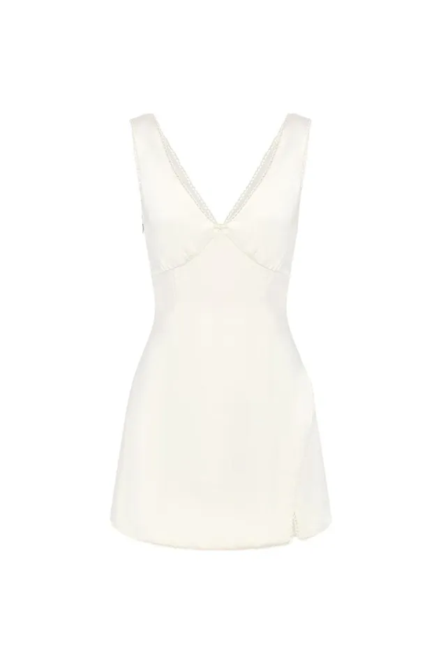 Women Mini Dresses Runaway The Label TERESA MINI DRESS Ivory
