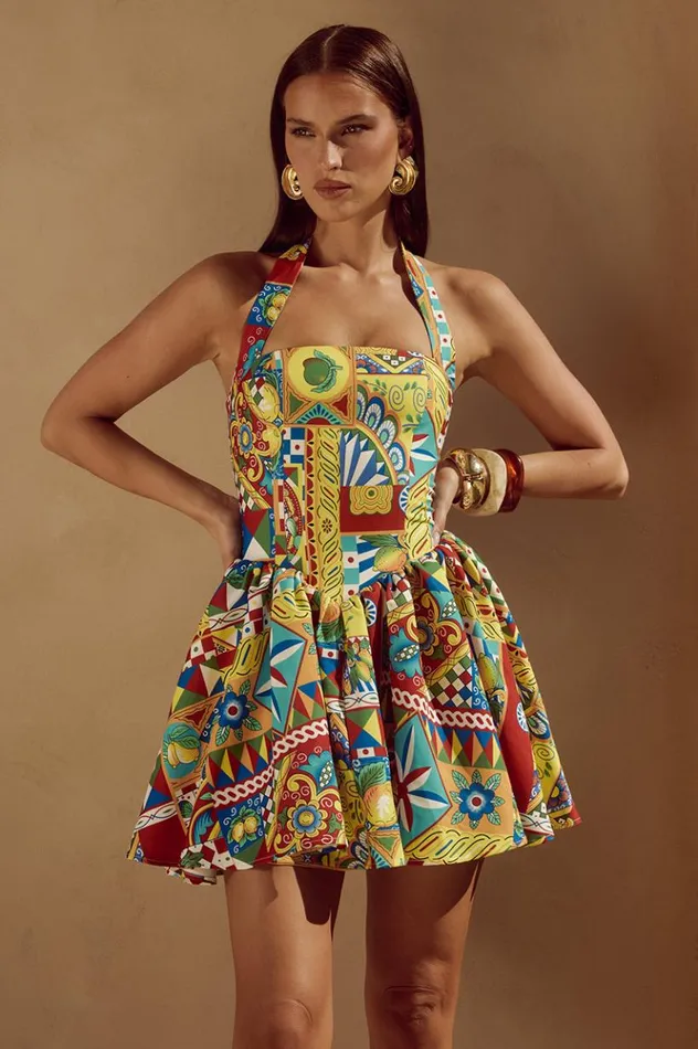 Women Mini Dresses Runaway The Label WINSLOW MINI DRESS Phaedra Print
