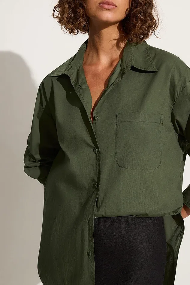 Women Mirabella Shirt Pine 8211 Final Sale Faithfull The Brand Tops Women Mirabella Shirt Pine 8211 Final Sale Faithfull The Brand Tops