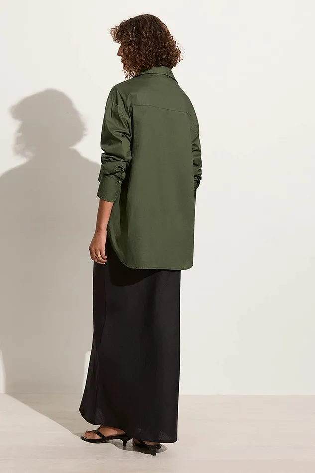 Women Mirabella Shirt Pine 8211 Final Sale Faithfull The Brand Tops Women Mirabella Shirt Pine 8211 Final Sale Faithfull The Brand Tops