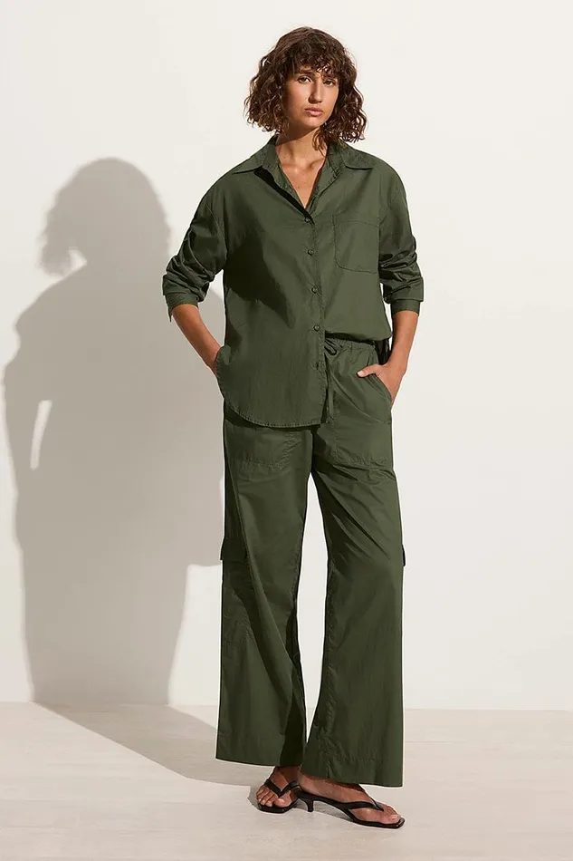 Women Mirabella Shirt Pine 8211 Final Sale Faithfull The Brand Tops Women Mirabella Shirt Pine 8211 Final Sale Faithfull The Brand Tops